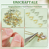 Unicraftale 120Pcs 2 Colors 316 Surgical Stainless Steel Pendant Pinch Bails STAS-UN0056-69-5