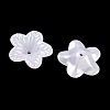 Plating Opaque Acrylic Imitation Shell Bead Cap OACR-P039-03C-2