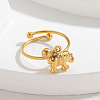 304 Stainless Steel Open Cuff Rings for Women WG16A26-04-1