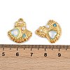 304 Stainless Steel Rhinestone Pendants STAS-P410-15G-3