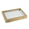 4 Rows Imitation Leather Jewelry Pendant Display Boxes CON-G023-08B-1