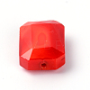 Opaque Solid Color Glass Beads GLAA-WH0025-58F-1
