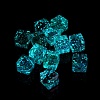 Luminous Transparent Acrylic Beads OACR-P011-08O-1