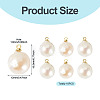 10Pcs Natural Baroque Pearl Keshi Pearl Pendants PALLOY-TA00377-4