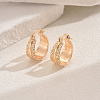 Elegant Geometric Ring Hoop Earrings EM8597-3-1