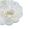 DIY Acrylic Flower Beaded Stretch Bracelet with Leaf Charms Making Kits DIY-YW0008-88-2