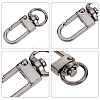 Zinc Alloy Swivel Clasps PALLOY-PH0013-42B-5