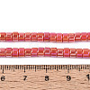 AB Color Plated Opaque Glass Beads Strands GLAA-T026-2x4mm-P18-4
