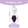 10Pcs Resin Grape Pendant Decorations KEYC-FH0001-82-2