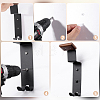 Wood & Carbon Alloy Motorcycle Helmet Rack ODIS-WH0007-96B-3