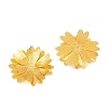 Brass Filigree Cabochons KK-CBACEE9-02B-G-2