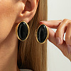Alloy & Resin Stud Earrings WGD8CDA-05-1