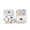 Printed Plating Acrylic Beads AC-CBA655C-17G-2
