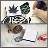 Square Rubber Scrapbooking Stamp DIY-WH20009-08D-5