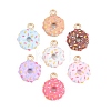 Alloy Enamel Pendants ENAM-D320-08-1