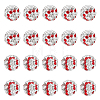 20Pcs Handmade Polymer Clay Rhinestone Beads CLAY-OC0001-12B-1