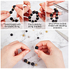 SUPERFINDINGS DIY Natural Black Agate Bracelet Making Kit DIY-FH0003-91-3