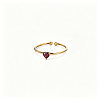 Adjustable Birthstone 304 Stainless Steel Micro Pave Cubic Zirconia Cuff Open Rings WGB2F1D-01-1