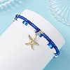 Ocean Alloy Charm Bracelets BJEW-MZ00338-01-1