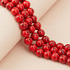 2 Strands Dyed Synthetic Turquoise Beads Strands G-ME0001-41-3