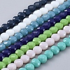 Glass Beads Strands EGLA-J149-B-1