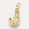 Brass Cubic Zirconia Pendants & Stud Earrings & Adjustable Rings Jewelry Sets SJEW-S043-14-7