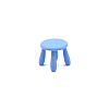 Plastic Round Stool Miniature Ornaments PW-WG2912C-02-1