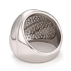 304 Stainless Steel Textured Chunky Ring RJEW-B040-21P-3