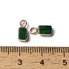 Synthetic Malachite Rectangle Charms G-Q169-07G-03-01-3