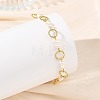 Brass Open Jump Rings & Potato Natural Cultured Freshwater Pearl Link Bracelets for Women BJEW-JB14114-1