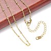 PVD Vacuum Plating 304 Stainless Steel Necklaces X-NJEW-E080-14G-3