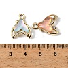 UV Plating Alloy Glass Pendants FIND-K032-17G-2