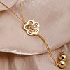 Elegant Hollow Flower Y-Shaped Chain Pendant Lariat Necklaces for Autumn/Winter RX2303-5-1