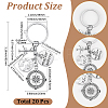 20Pcs Travel Theme Alloy Keychain KEYC-SC00022-2