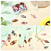   30Pcs 5 Colors Cellulose Acetate(Resin) Pendants KY-PH0001-35-6