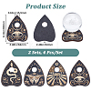 8Pcs Mini Wood Crystal Ball Display Bases AJEW-CN0007-77-2