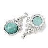 Natural Amazonite Pendants GG-CBA0251-09D-P-2