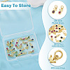 20Pcs 4 Colors Brass Cubic Zirconia Charms KK-TA0009-13A-5