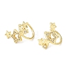 Brass Micro Pave Cubic Zirconia Cuff Earrings for Women CU-CBAE7DF-22G-4