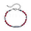 Natural Coral & Stainless Steel Beaded Bracelets for Women ID8226-4-1
