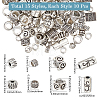 150Pcs 15 Styles Tibetan Style Alloy Beads TIBEB-SC0001-51-2