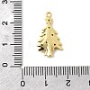 Christmas Brass Micro Pave Cubic Zirconia Pendants KK-L258-04G-A01-3