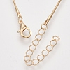 Brass Round Snake Chain Necklace Making MAK-T006-11B-KC-2