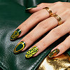 Stainless Steel DIY Nail Art Templates MRMJ-WH0092-280-5