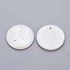 Freshwater Shell Pendants SHEL-Q018-01-4