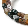 Natural Indian Agate Beads Strands G-M420-H04-03-4