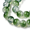 Transparent Crackle Baking Paint Glass Beads X1-DGLA-T003-01B-04-3