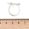 Alloy Enamel Cuff Open Rings for Women RJEW-T036-01P-2