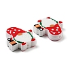Santa Claus Christmas Food Grade Eco-Friendly Silicone Beads SIL-D001-01-2