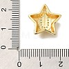 Rack Plating Brass Micro Pave Cubic Zirconia Pendants KK-I722-05G-U-3